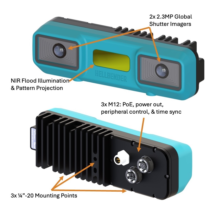 Hellbender Secures $12.5M Seed Round to Accelerate Domestic Manufacturing of Physical AI and Launch Its On-Edge Camera Line 1 Stereo Features